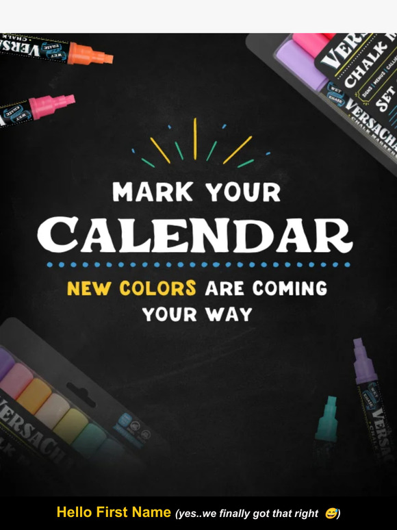 🎨 Peek Behind the Canvas: VersaChalk's New Markers Revealed!