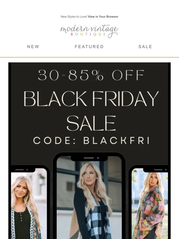 ⚫ Black Friday ⚫ 30-85% OFF
