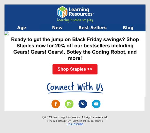 20% Off Best-Selling Toys at Staples!