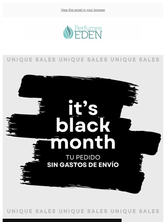 BLACK MONTH: Gastos de envío GRATIS y marcas exclusivas hasta el -50%🤍