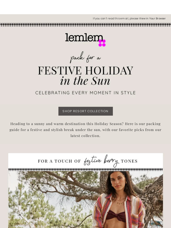 Heading to a sunny place this Holiday?