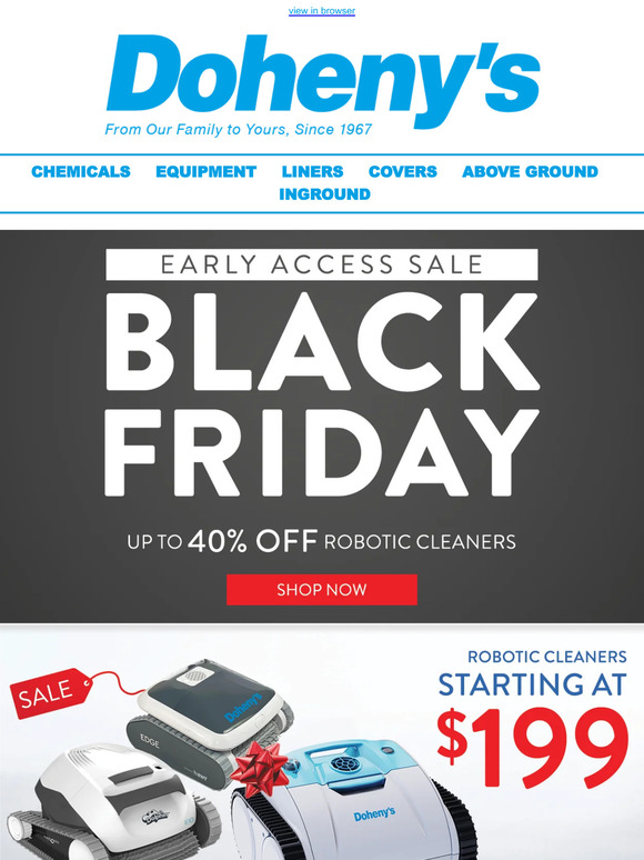 Up to 40% OFF Robotic Pool Cleaners - Get Early Access to Black Friday Deals Now! 💰 🏊‍♂️