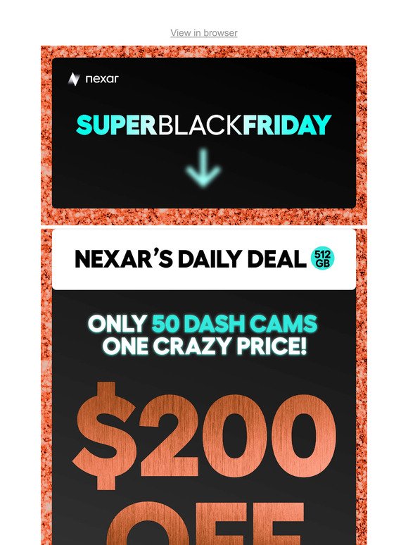 🎉 Crazy BF Deal: $200 OFF Nexar One 512GB!!!
