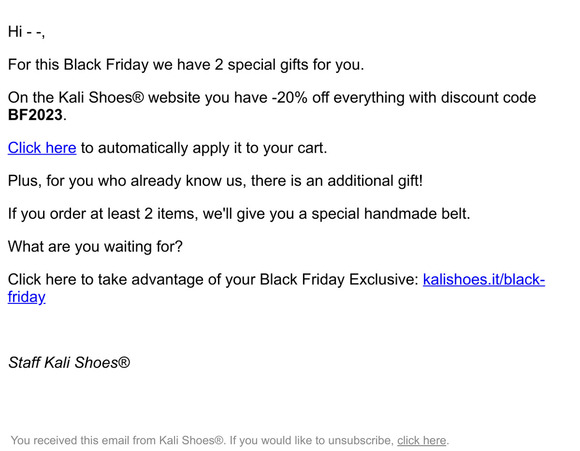 2 Gifts for your Black Friday