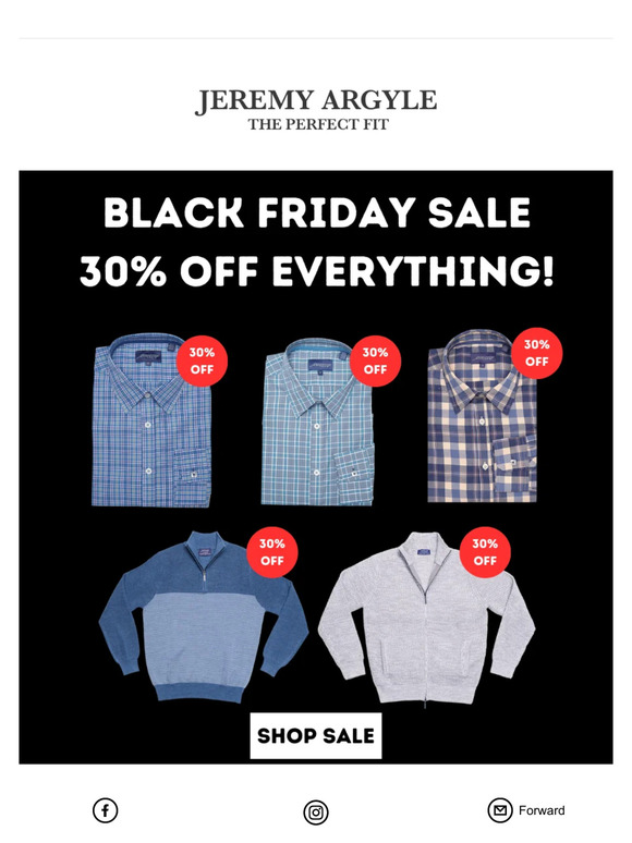 30% OFF Black Friday Sale