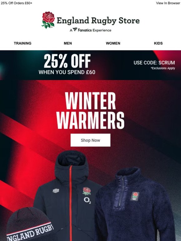 Wrap Up For Winter with England Rugby!