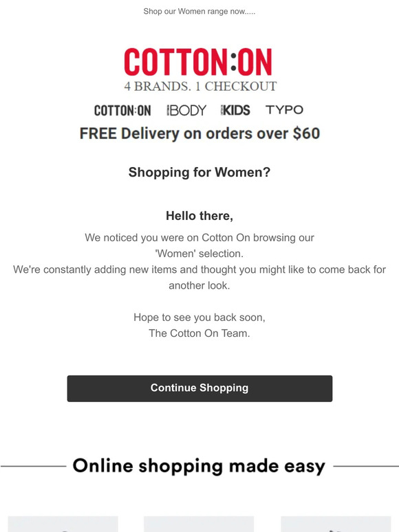 Shopping for Women?