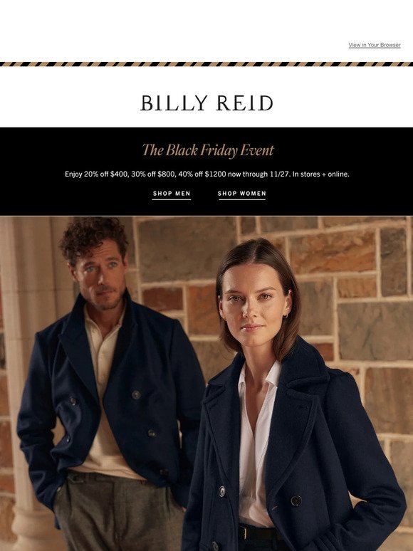 The Bond Peacoat for Him & Her