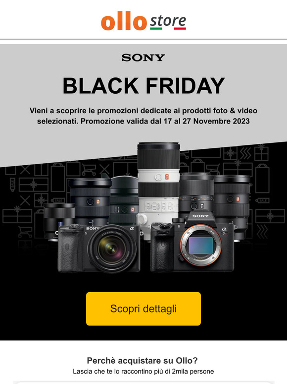 Le migliori Offerte Sony del Black Friday