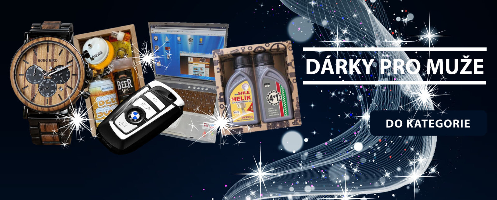 Banner - Dárky pro muže