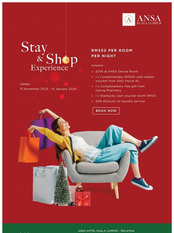 Stay & Shop Experience at ANSA Hotel Kuala Lumpur!