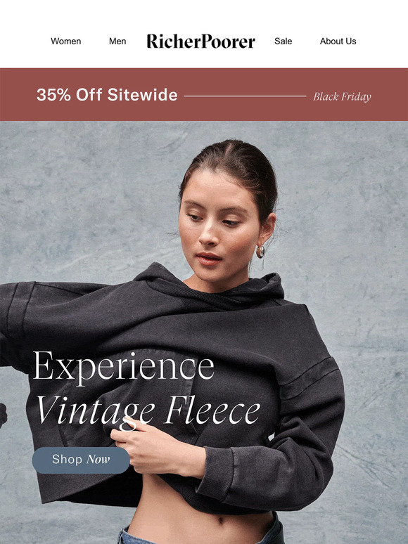 Sale Highlight: Vintage Fleece - 35% Off For a Ltd Time....