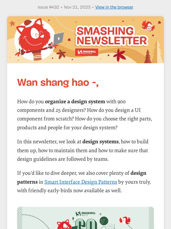 Smashing Magazine: #432: Design Systems | Milled