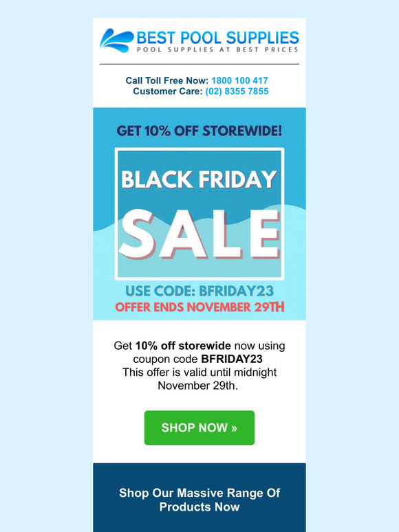 Best Pool Supplies 🏖️ Dive into Savings Black Friday Pool Party 🤑