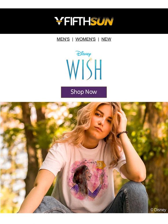 New Disney’s Wish Apparel! 30% Off.