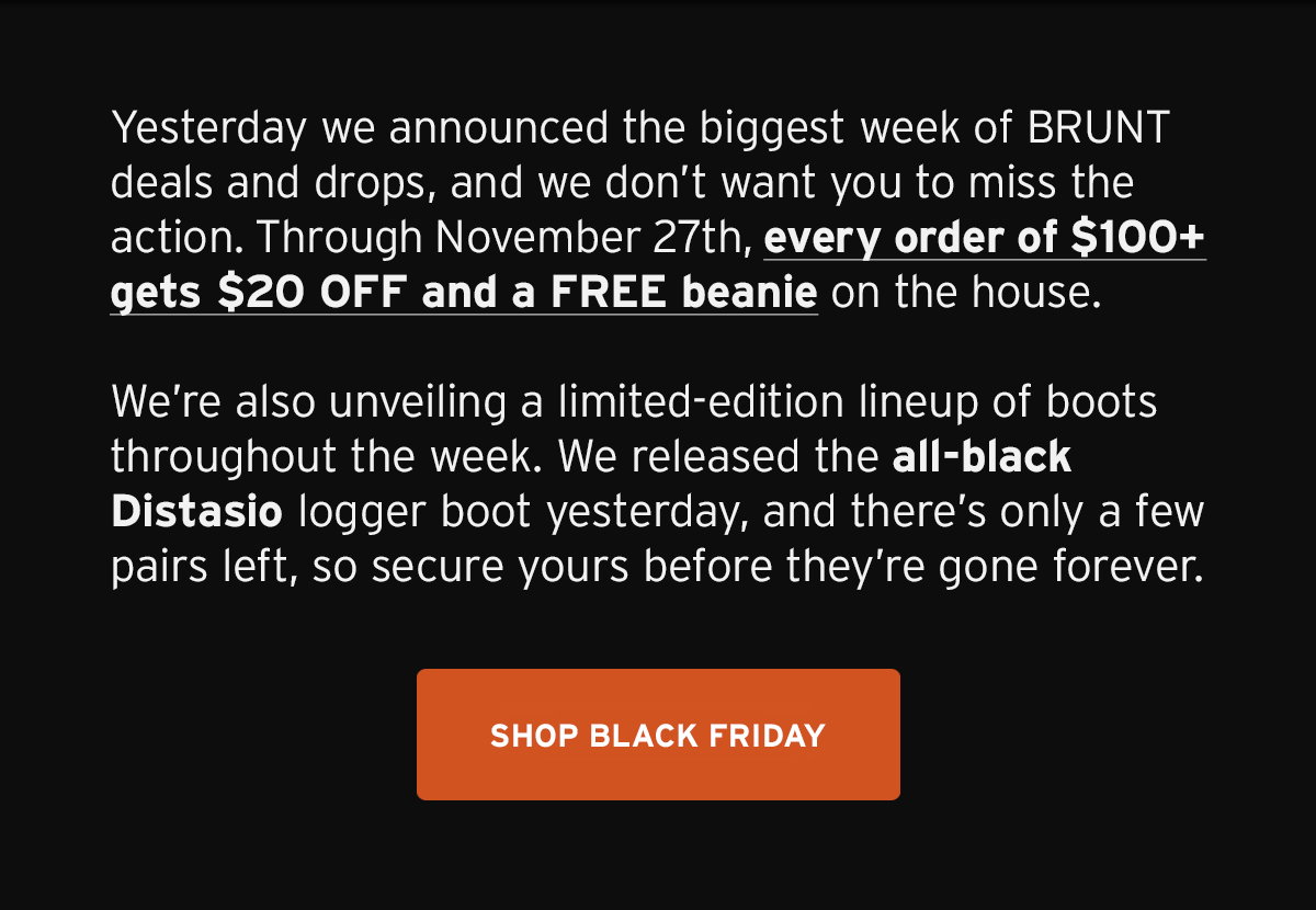 Get $20 Off + FREE Beanie