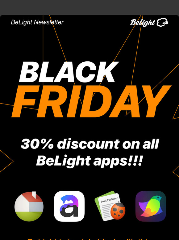 Black Friday: Save 30% on Your Favorite Apps!