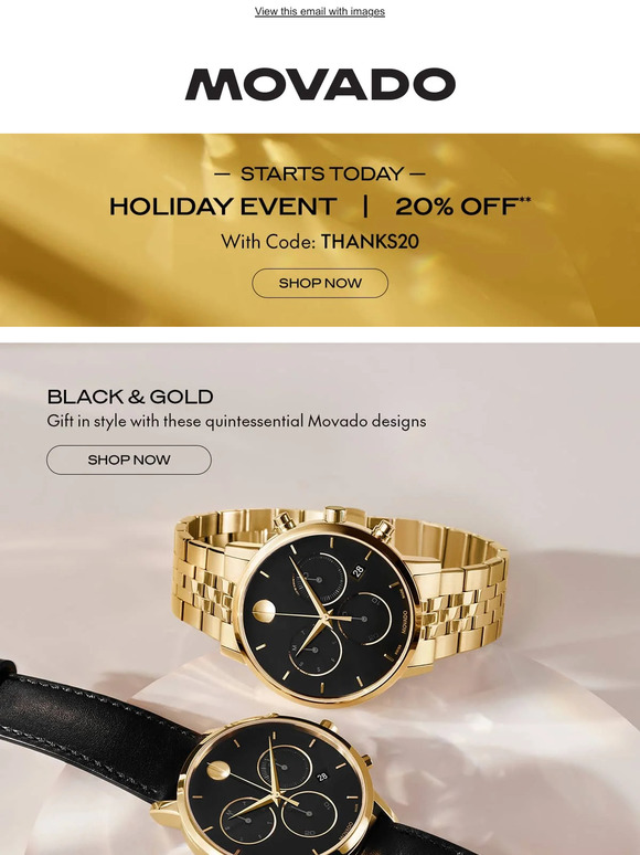 Movado engraved online watches