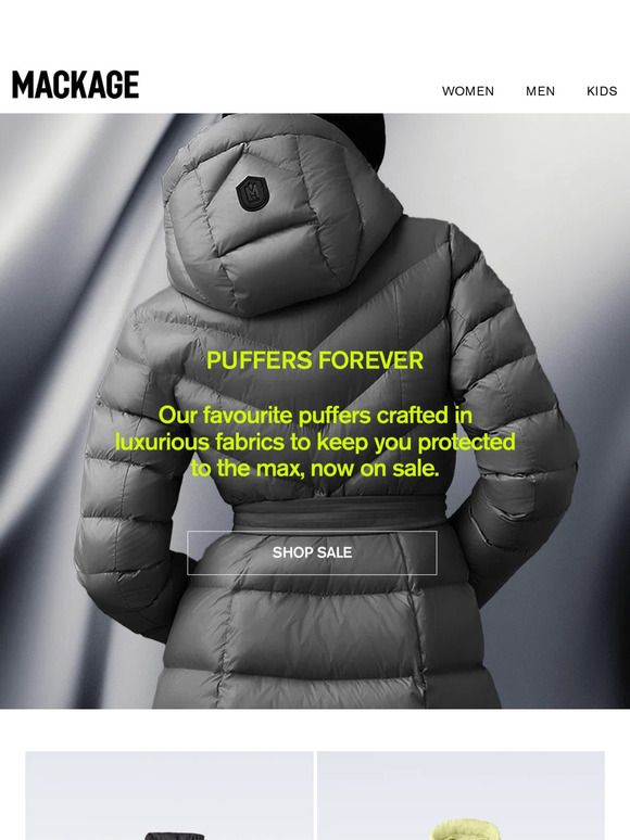 Up to 40% off Best Selling Puffers
