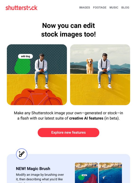 Make stock your own with creative AI