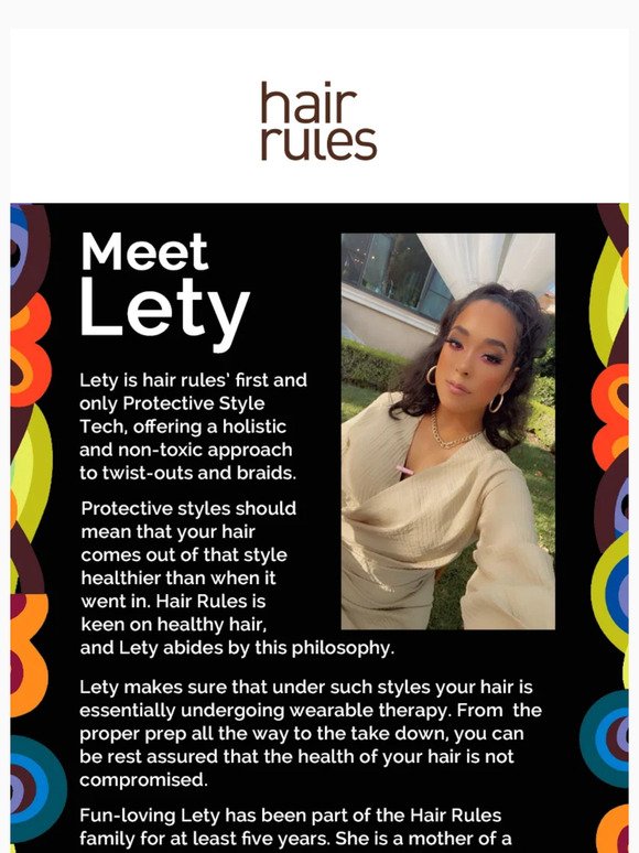 Meet Lety, Our Protective Style Tech