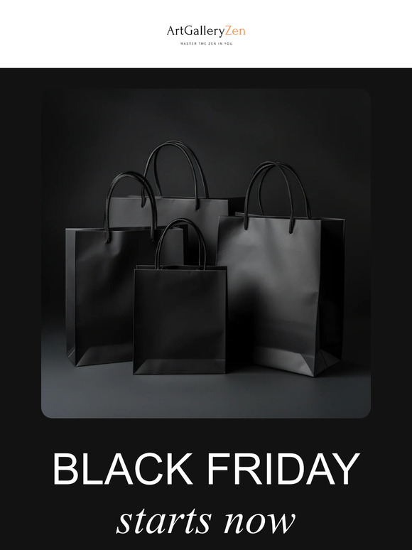 Black Friday starts now