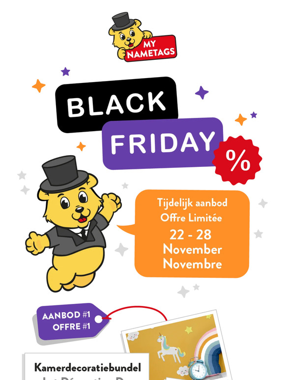 Black Friday Aanbieding! | Offre Black Friday !