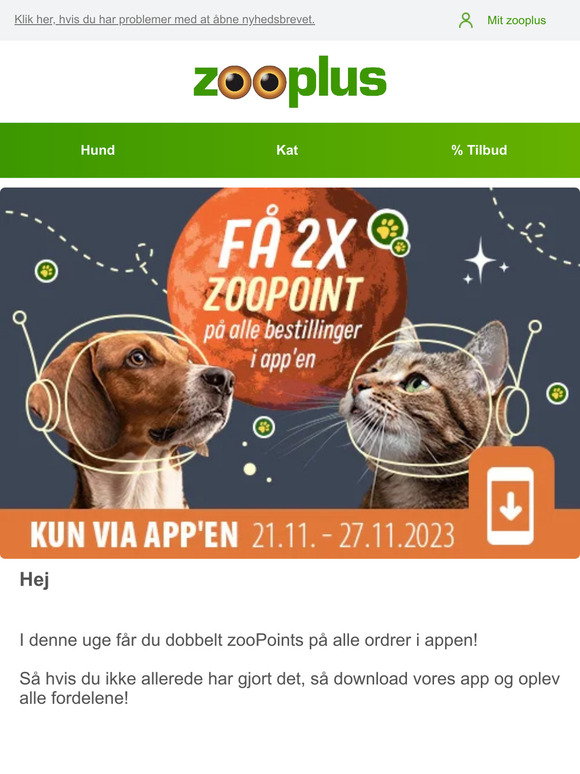 Få 2 x zooPoints i appen!