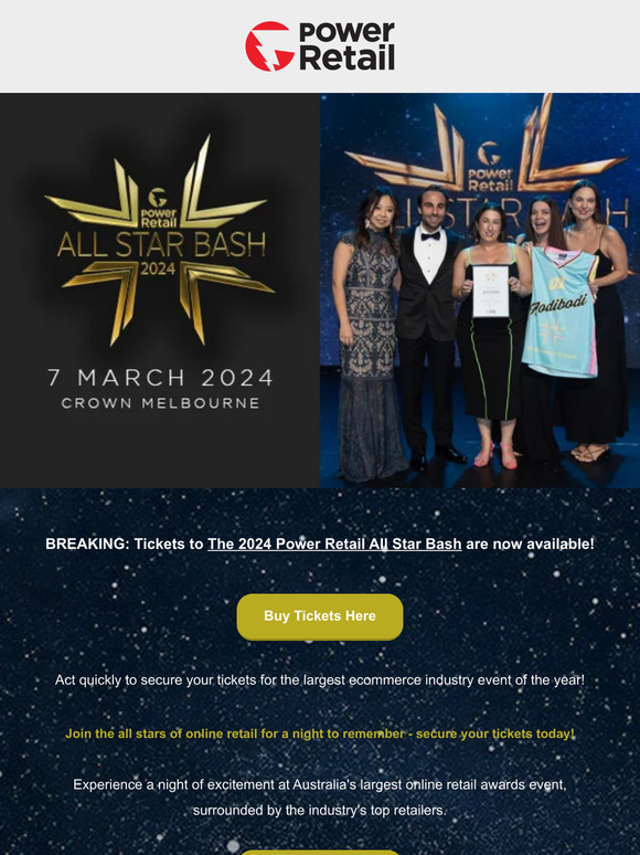 Power Retail Get your tickets now for The 2024 Power Retail All Star