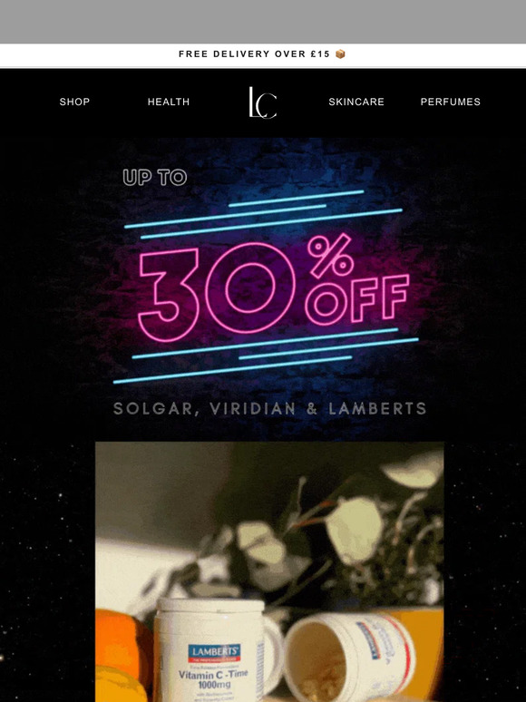 EXCLUSIVE BLACK FRIDAY SALE: Up to 30% off Solgar, Viridian & Lamberts 🙌
