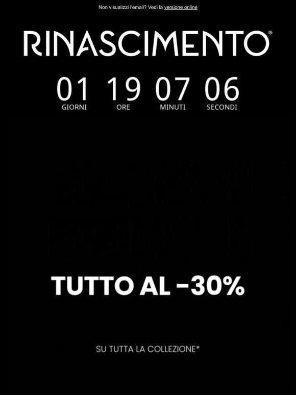 Black Friday inizia ora: -30% solo per 48 ore🖤