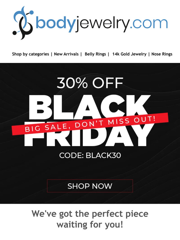 Black Friday Deals are on - 30% Off