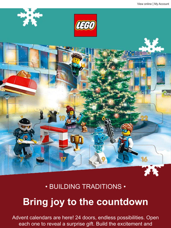 Official LEGOå¨ Shop Start the countdown with LEGO® advent calendars