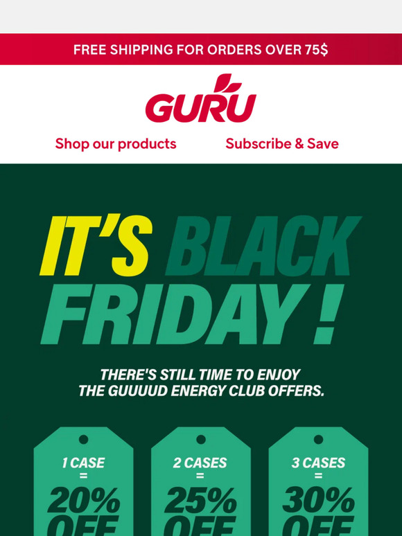 Your special discount is still here: the best deals we'll offer for Black Friday 🖤