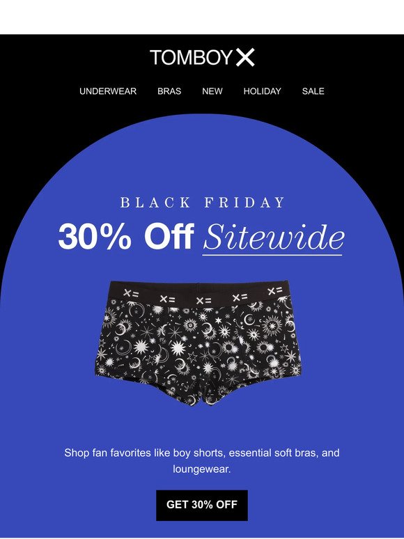 Black Friday Sale: 30% Off Sitewide