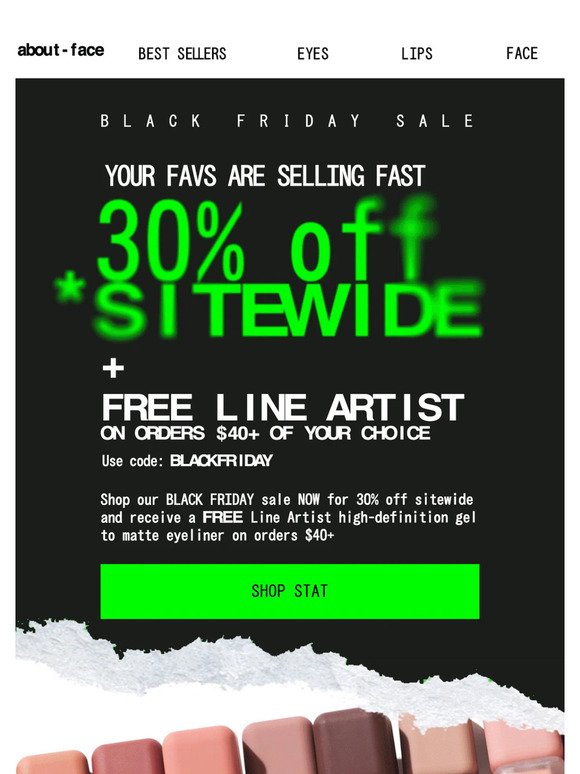 FIRST IN LINE: 30% OFF SITEWIDE 🏃‍♂️