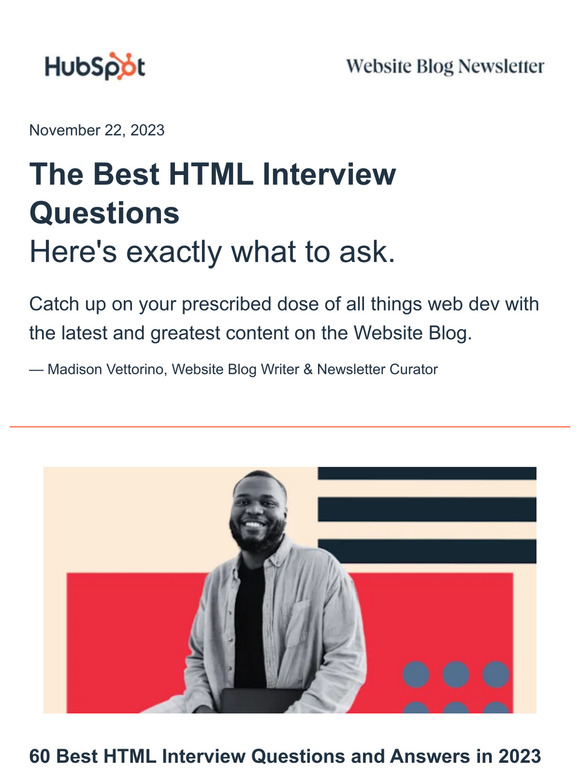 HubSpot: The Best HTML Interview Questions | Milled