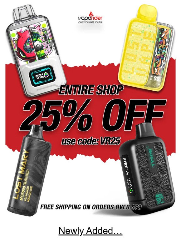 25% OFF ENTIRE STORE!!!