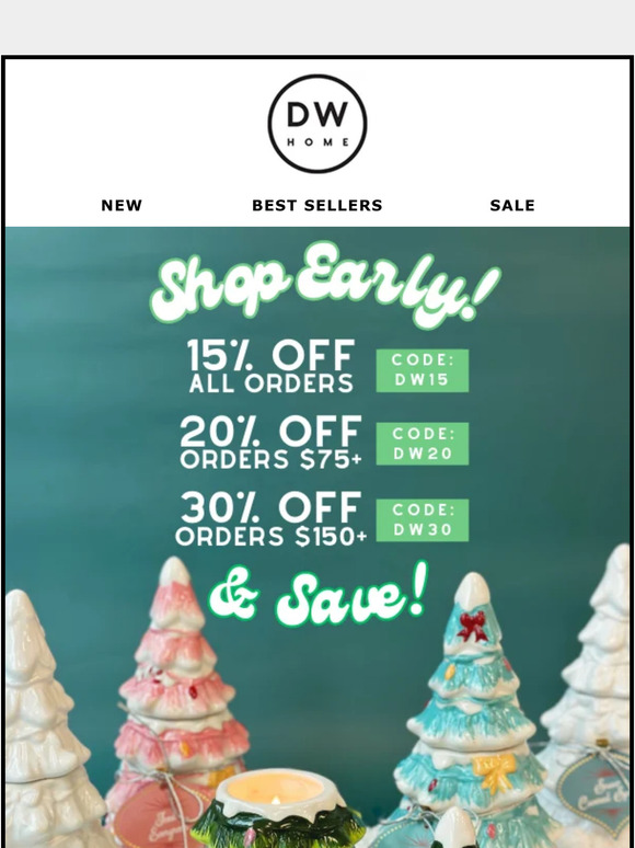 Beat the rush: up to 30% off! ❄️☃️