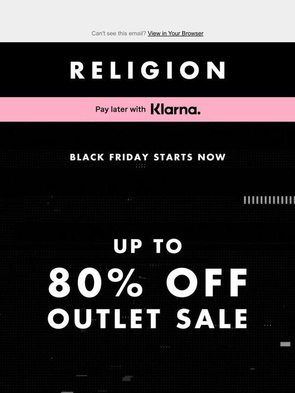 Black Friday starts now! / Up to 80% off 🖤