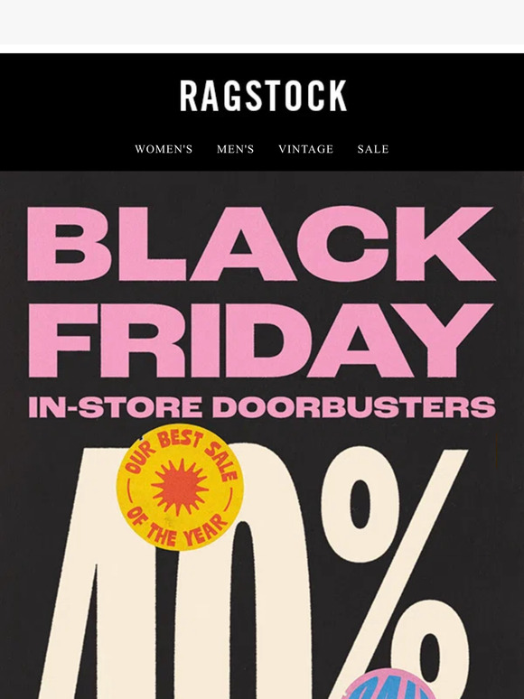 Ragstock our BEST SALE of the year 😮 Milled