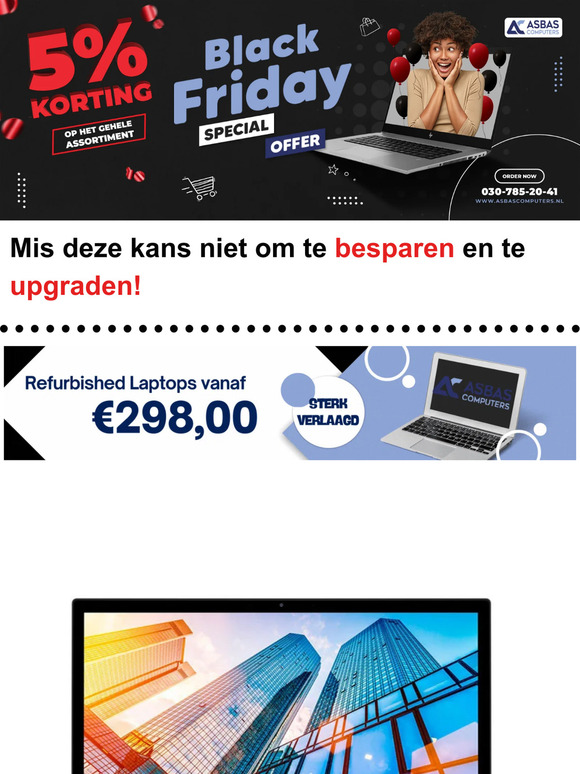 📢 HET IS BLACK FRIDAY BIJ ASBAS COMPUTERS & LAPTOPS!🛒