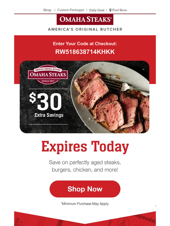 Omaha Steaks New Reward Program