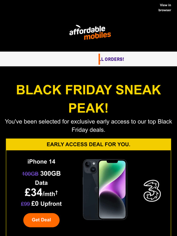 Fancy a sneak peak at Black Friday?