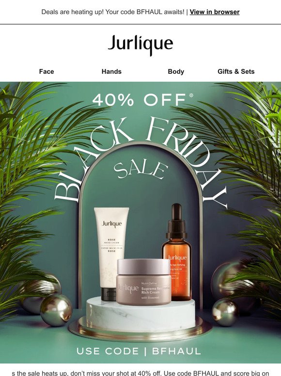 Savings Alert: Your Black Friday Code BFHAUL for 40% Off!