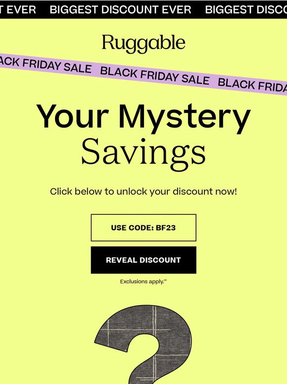🔮 Black Friday Mystery Sale 🔮