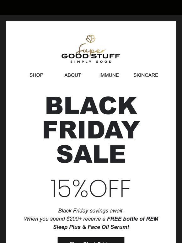 Black Friday SALE- 15% OFF + FREE Gifts🎁