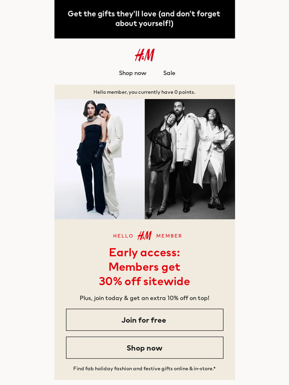 H&M 30 off everything! Milled