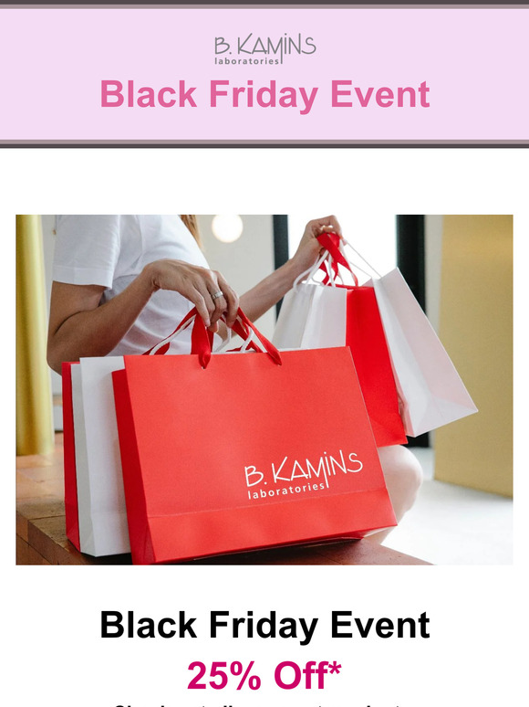 B. Kamins - Black Friday Event - 25% Off