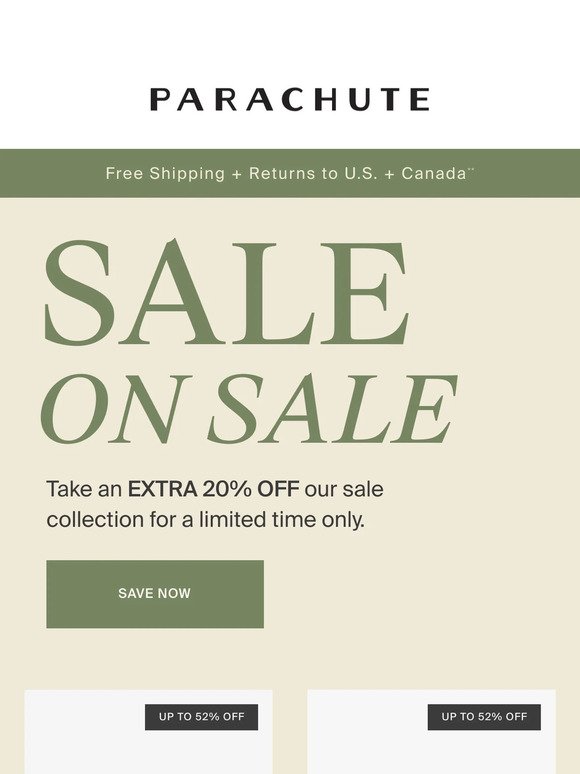 Sale On Sale | EXTRA 20% OFF